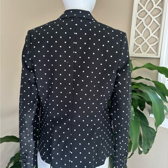 Liz Claiborne black/white  polka dot blazer S - Picture 6 of 10